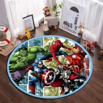 Koberec Avengers kulatý koberec Marvel pro děti | dětský koberec, kulatý koberec - 15 , 80x80cm