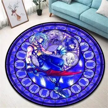 Koberec Kulatý koberec s herním motivem kingdom heart | herní koberec, kusový koberec - 16 , 120x120cm