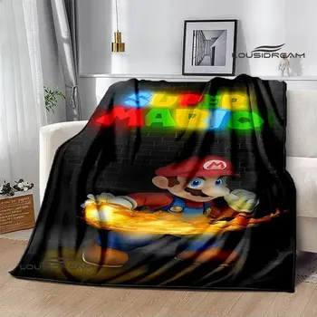 Dětská deka 3D deka mario bros pikniková přikrývka | dětská deka, teplá přikrývka - 11 , 100x150CM