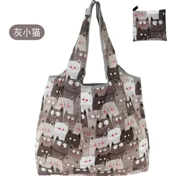 Velká skládací nákupní taška dámská | nákupní taška, ekologická taška - 26