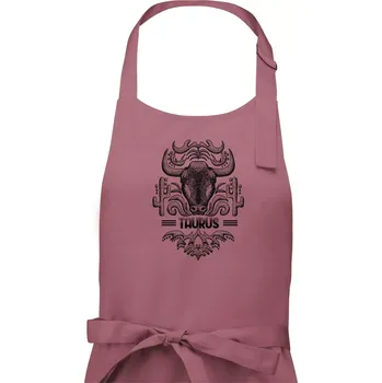 Kuchyňská zástěra Taurus - vintage - Dámská zástěra na vaření - Univerzální velikost ( Starorůžová )