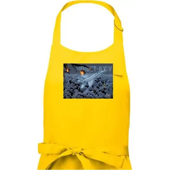 Kuchyňská zástěra Andriy Dankovych - The Ghost of Kyiv - Dámská zástěra na vaření - Univerzální velikost ( Žlutá )