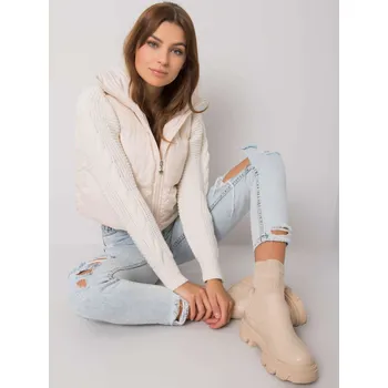 Dámská vesta ex moda Vesta -EM-KZ-898.30 Barva: Tělová, Velikost: L/XL