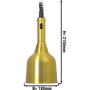 Lednice G.Gastro Ohřívací lampa - Ø 180 mm - mosaz