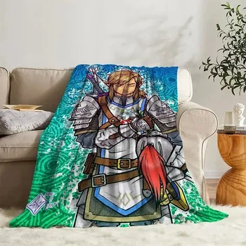 Dětská deka Jemná dětská deka motiv Zelda flísová | přikrývka, deka na spaní - z2 , 100x150CM