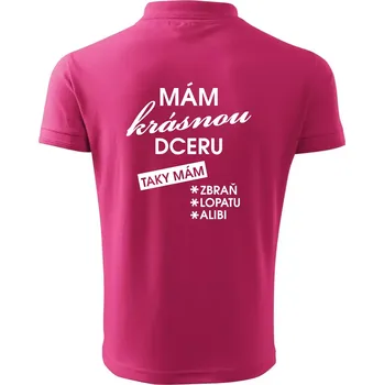 Pánská košile Mám krásnou dceru - Polokošile pánská Pique Polo 203 - M ( Purpurová )