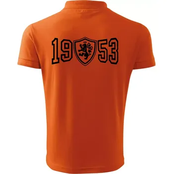 Pánská košile Narozeninový motiv - znak - 1953 - Polokošile pánská Pique Polo 203 - S ( Oranžová )
