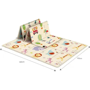 Hrací deka Skládací dětská pěnová podložka 180×100 cm | hrací koberec, kojenecká podložka - 177-97cm-496