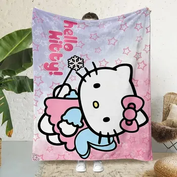 Dětská deka Hello kitty měkká cestovní deka | dětská deka, pikniková deka - 8 , 150x200cm