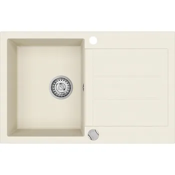 Granitový dřez Granitový dřez Helika TESA SQT101 blanched almond