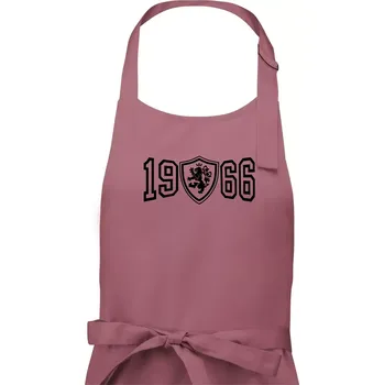 Kuchyňská zástěra Narozeninový motiv - znak - 1966 - Pánská zástěra na vaření - Univerzální velikost ( Starorůžová )