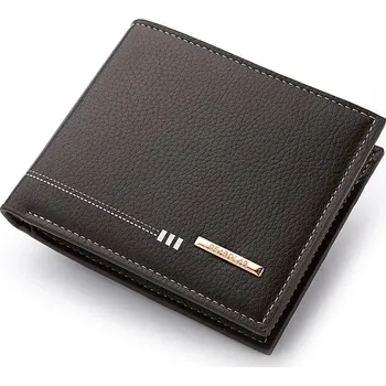 Peněženka Pánská kožená peněženka s přihrádkami na karty | pánská peněženka, kožená peněženka - tmavě hnědá