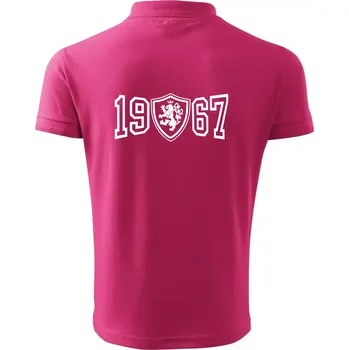 Pánská košile Narozeninový motiv - znak - 1967 - Polokošile pánská Pique Polo 203 - L ( Purpurová )