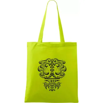 Libra - vintage - Taška bavlněná - 42 x 38 cm ( Limetková )