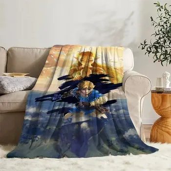 Dětská deka Jemná dětská deka motiv Zelda flísová | přikrývka, deka na spaní - z13 , 125X150CM