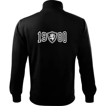 Pánská mikina Narozeninový motiv - znak - 1980 - Mikina bez kapuce Adventure - 2XL ( Černá )