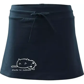 Dámská sukně Dneska to nedávám - Sportovní sukně - two in one - XS ( Námořní modrá (velmi tmavá - téměř černá) )