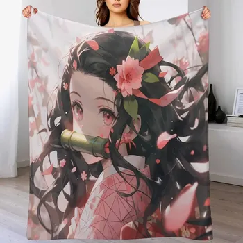 Dětská deka Anime deka slayer fluffy styl | deka, přikrývka - 6 , 150x180cm