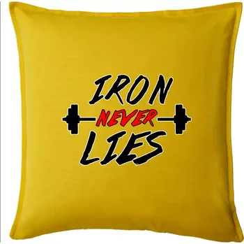 Polštář Iron never lies - Polštář 50x50 - 50x50 - Pouze potah ( Žlutá )