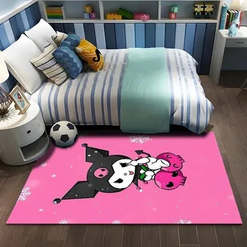 Koberec Roztomilý kulatý koberec Kuromi | dětský koberec, protiskluzová podložka - 13 , 40X60CM