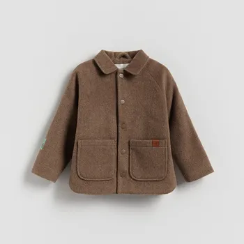 Reserved - Bunda s příměsí vlny - béžová - 827ET-80X - 827ET-80X-104