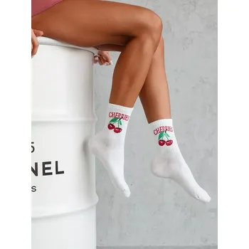 Pánské ponožky Milena ponožky 0200-163 Třešně 37-41 Žlutá 37-41