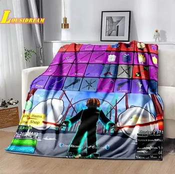 Dětská deka Deka s motivem blox fruits | dětská deka, cestovní přikrývka - 9 , 150x220cm