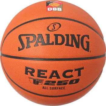 Fotbalový míč Míč Spalding Basketball DBB React TF-250 77217z-orange Velikost 6