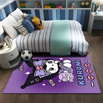 Koberec Roztomilý kulatý koberec Kuromi | dětský koberec, protiskluzová podložka - 4 , 80X120CM