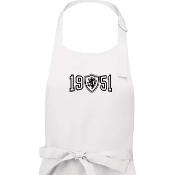 Kuchyňská zástěra Narozeninový motiv - znak - 1951 - Dámská zástěra na vaření - Univerzální velikost ( Bílá )