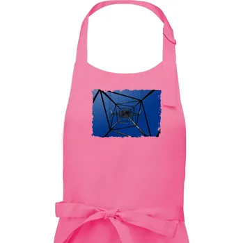Kuchyňská zástěra Stožár vysokého napětí zespodu - Pánská zástěra na vaření - Univerzální velikost ( Růžová )