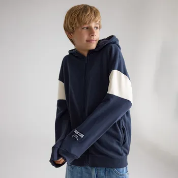 Chlapecká mikina Reserved - Bavlněná mikina - tmavomodrá - 900FJ-59X - 900FJ-59X-152