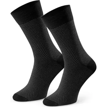 Pánské ponožky PÁNSKÉ PONOŽKY STEVEN 011-03,04 černá 42-44