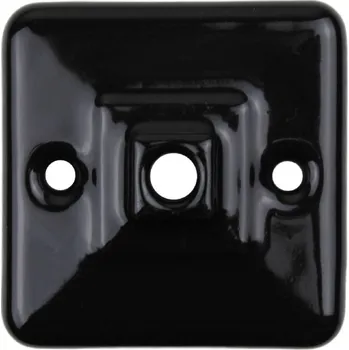 vypínač Elhard Náhradní hranatá keramická krytka pro otočný vypínač, černá