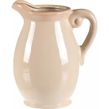 Váza Váza/džbán krémová, 15 x 16 x 23 cm, střední