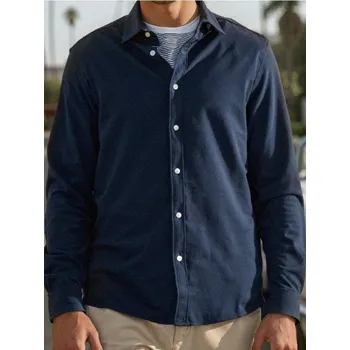 Pánská košile Sinsay - Košile regular fit - námořnická modrá - 111EV-59X - 111EV-59X-S