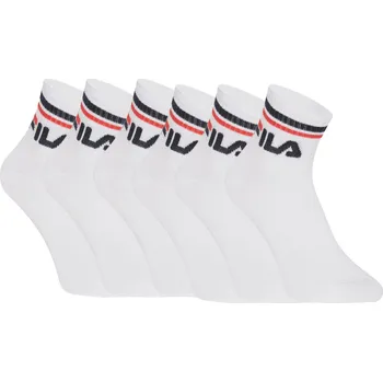 Pánské ponožky Ponožky FILA Quarter Socks 6-pack Uni white 43-46