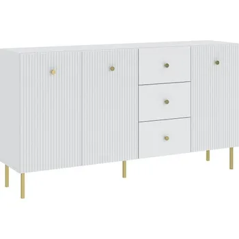 Dětská skříň Komoda VIENA 3D3S - bílá