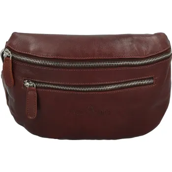 Ledvinka Dámská kožená kabelko/ledvinka vínová - Greenwood Terry vínová