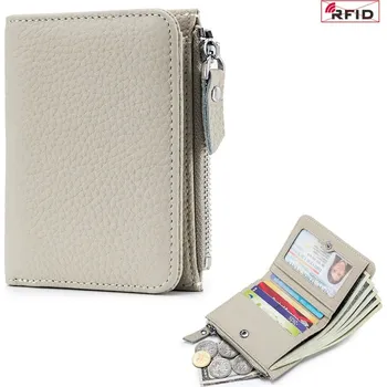Peněženka Kožená RFID peněženka do kapsy | peněženka, držák karet - Béžový