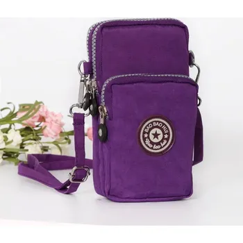 Kabelka Mini crossbody kabelka z nylonu přes rameno | dámská kabelka, praktická taška - J