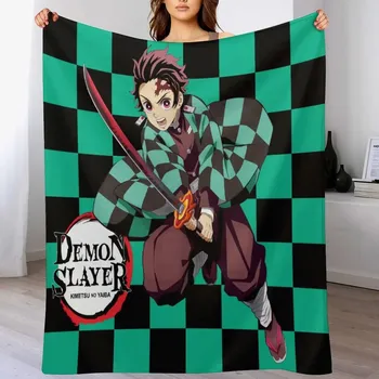 Dětská deka Anime deka slayer fluffy styl | deka, přikrývka - 12 , 100x130CM
