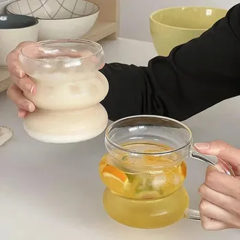 Skleněný designový hrnek na kávu a pivo | sklenice, hrnek - 2 ps