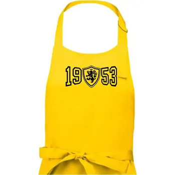 Kuchyňská zástěra Narozeninový motiv - znak - 1953 - Pánská zástěra na vaření - Univerzální velikost ( Žlutá )