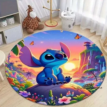 Koberec Kulatý dětský koberec se Stitch motivem | koberec, podložka - 18 let , 80x80cm