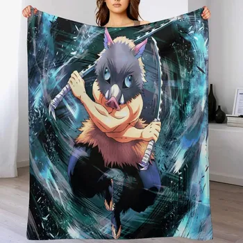 Dětská deka Anime deka slayer fluffy styl | deka, přikrývka - 11 , 150x180cm