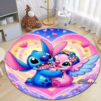 Koberec Kulatý dětský koberec se Stitch motivem | koberec, podložka - 10 , 80x80cm