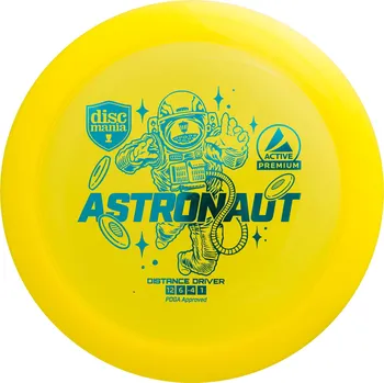 Kempingové nádobí DISCMANIA Discgolfový distance driver ASTRONAUT Active Premium 170g ŽLUTÁ