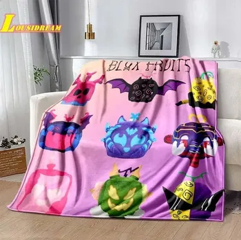 Dětská deka Deka s motivem blox fruits | dětská deka, cestovní přikrývka - 8 , 100x130CM