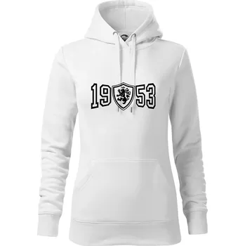 Dámská mikina Narozeninový motiv - znak - 1953 - Mikina dámská Cape s kapucí - XL ( Bílá )